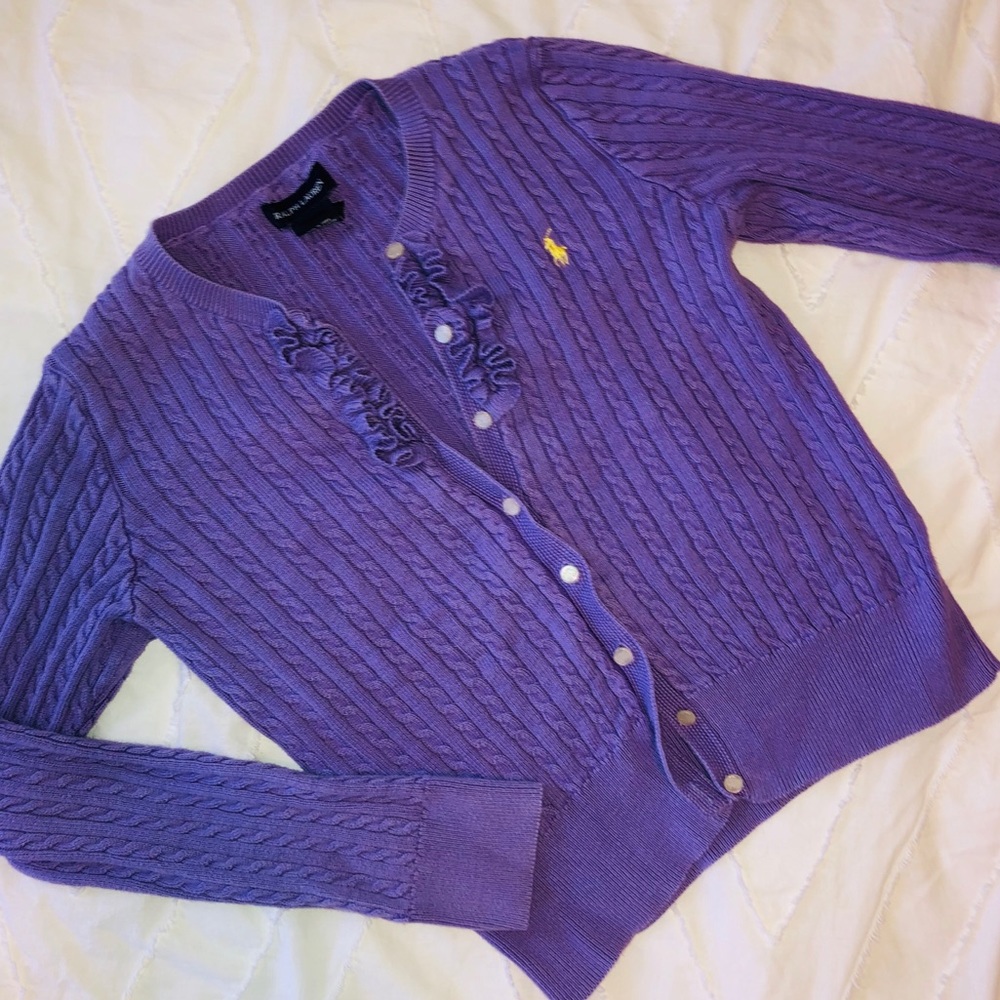 RALPH LAUREN KIDS: size L 12/14 cardigan